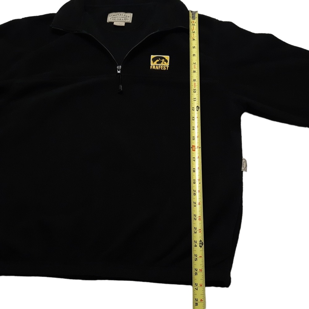 Timberline Colorado Sweatshirt Mens Large Black Fanfest Fleece Pullover Hawkeyes - Picture 5 of 16